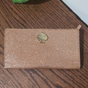 Kate Spade Glitter Bug Pink Snap Wallet